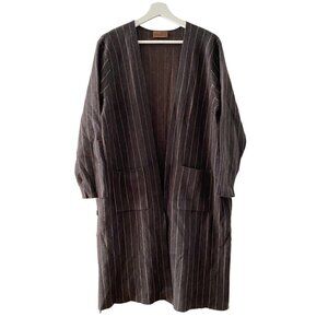 Kerisma Women’s Brown Angora Wool Blend Cardigan Sweater Button M5166 Size M / L